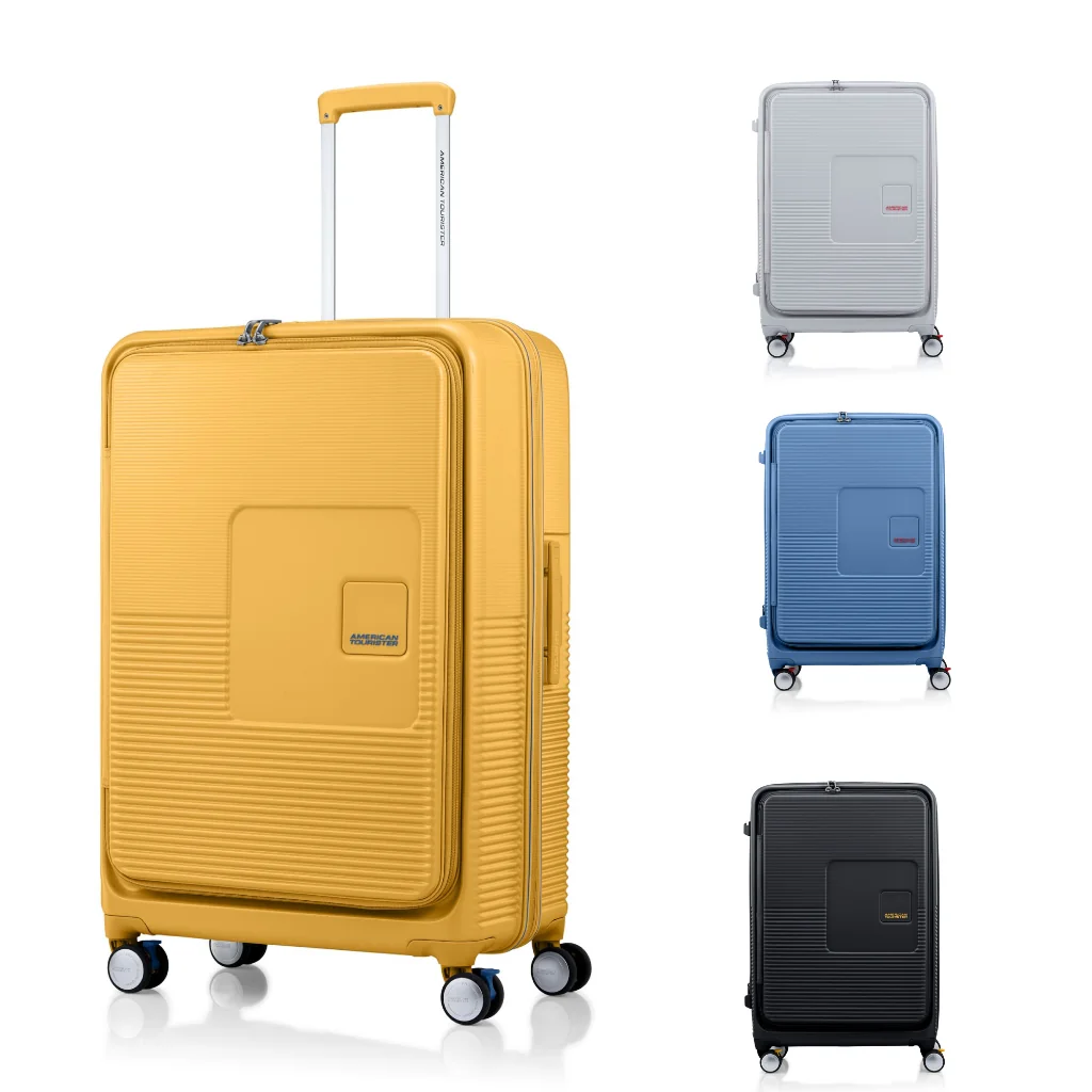กระเป๋าเดินทาง AMERICAN TOURISTER กระเป๋าเดินทางล้อลากขยายได้ (28นิ้ว) รุ่น CUBECRAFT #กระเป๋าเดินทาง #กระเป๋าล้อลาก #กระเป๋าเดินทางล้อลาก #อุปกรณ์เดินทาง มุมมองหลัก