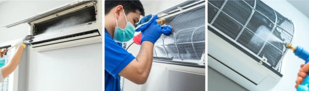 บริการล้างแอร์ที่มีในบางบอน: เปรียบเทียบล้างล้างแบบล้างด้วยน้ำ ล้างลึก (Deep Clean) และบริการฉีดน้ำยาฆ่าเชื้อ