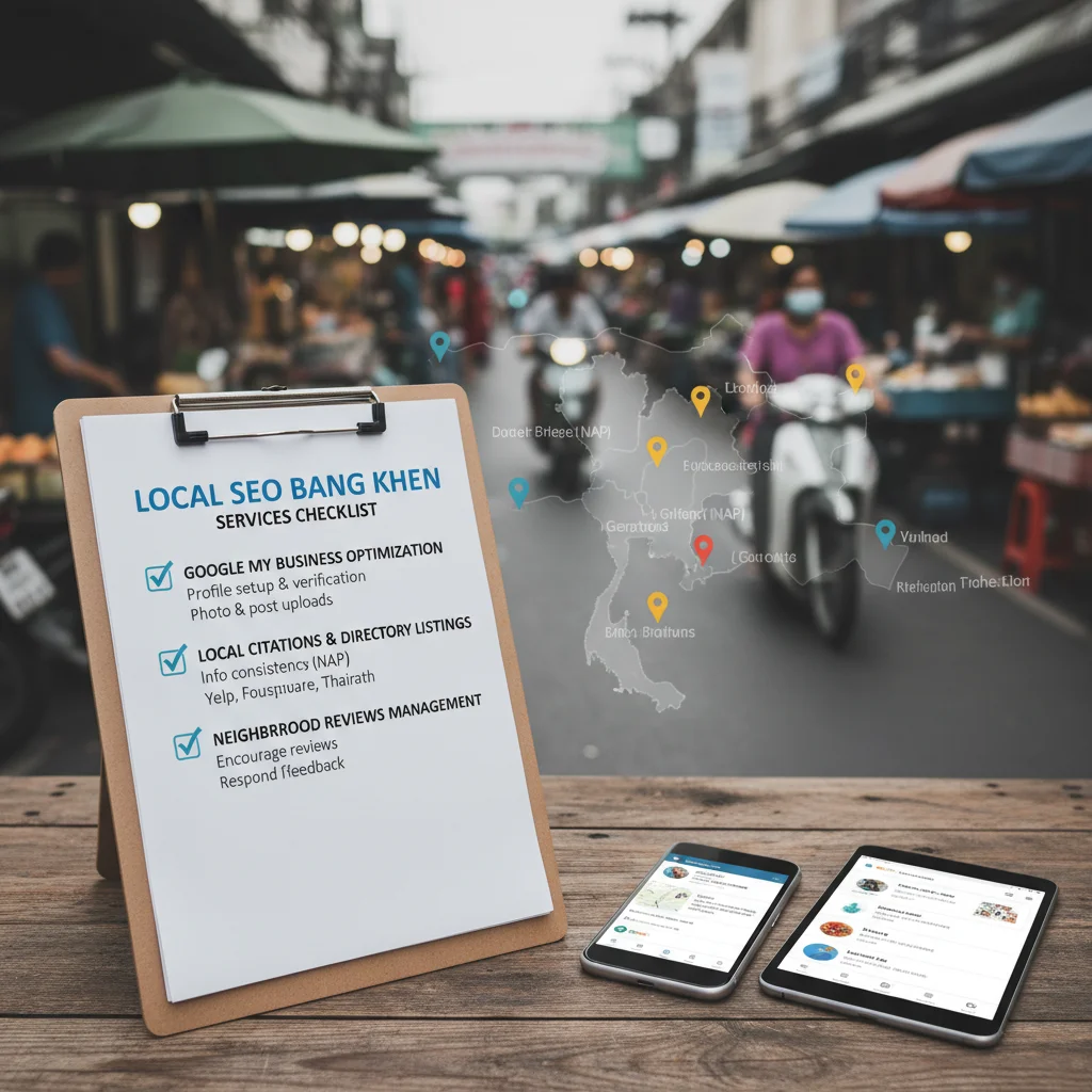 บริการที่ควรตรวจสอบในผู้รับทำ SEO เขตบางเขน (Local SEO, Google My Business, รีวิวท้องถิ่น)