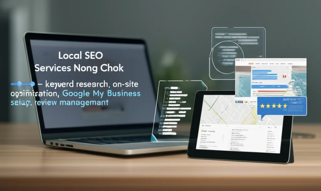 บริการรับทำ SEO เขตหนองจอกมีกระบวนการอะไรบ้าง (วิเคราะห์คำค้น หา Local SEO ปรับเว็บไซต์ กูเกิลมายบิสิเนส รีวิว)