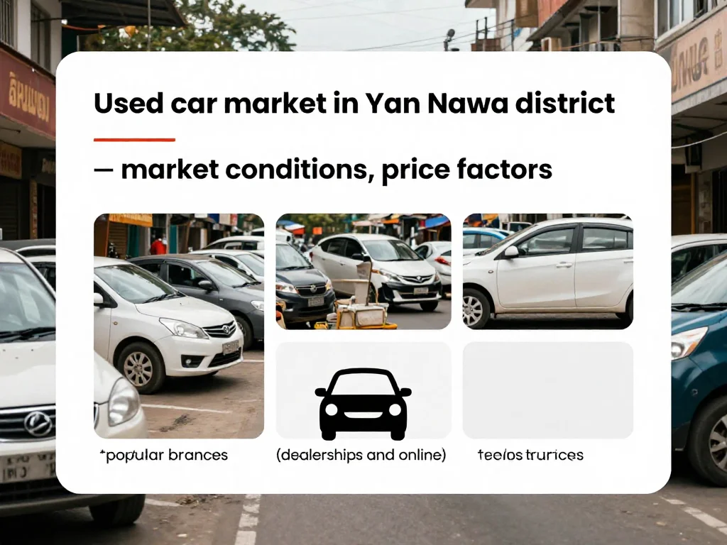 ทำความเข้าใจตลาดรถมือสองในเขตยานนาวา — สภาพตลาด ปัจจัยราคา ยี่ห้อยอดนิยม และแหล่งซื้อขายทั้งเต็นท์และออนไลน์