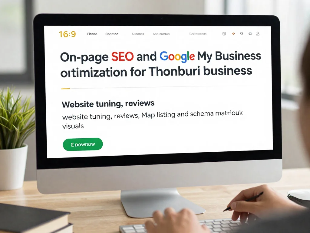 กลยุทธ์ On-Page & Google My Business สำหรับธุรกิจในธนบุรี: การปรับแต่งหน้าเว็บไซต์ รีวิว แผนที่ และ Schema