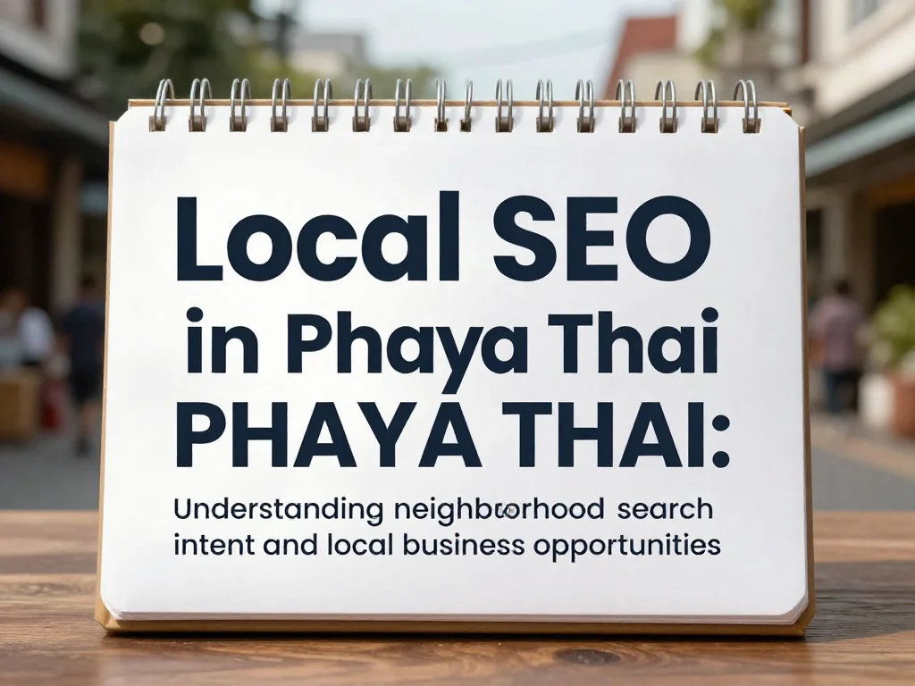 ทำไมการทำ SEO เฉพาะเขตพญาไทสำคัญ: เข้าใจ Search Intent ของลูกค้าในพื้นที่และโอกาสทางธุรกิจท้องถิ่น