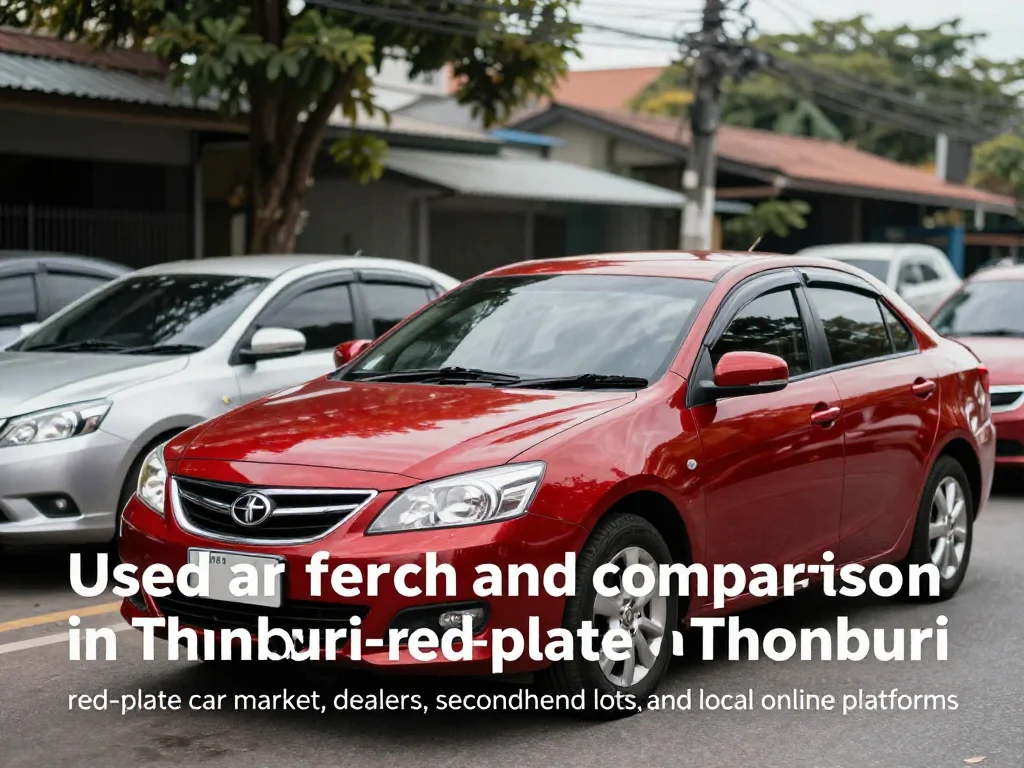 วิธีค้นหาและเปรียบเทียบรถมือสองในเขตธนบุรี — ตลาดรถป้ายแดง ดีลเลอร์ ร้านรถมือสอง และแพลตฟอร์มออนไลน์ท้องถิ่น