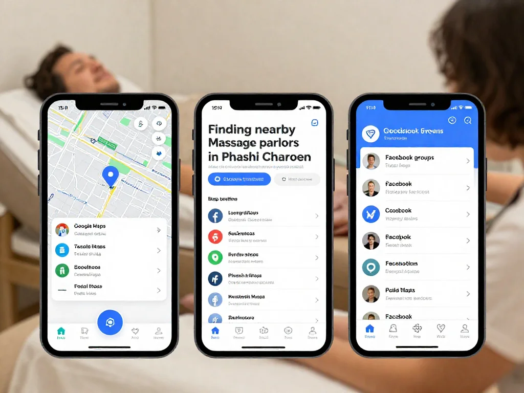 วิธีค้นหาร้านนวดใกล้คุณในภาษีเจริญ: ใช้ Google Maps, Facebook Groups และแอปจองคิวอย่างไรให้ได้ผล