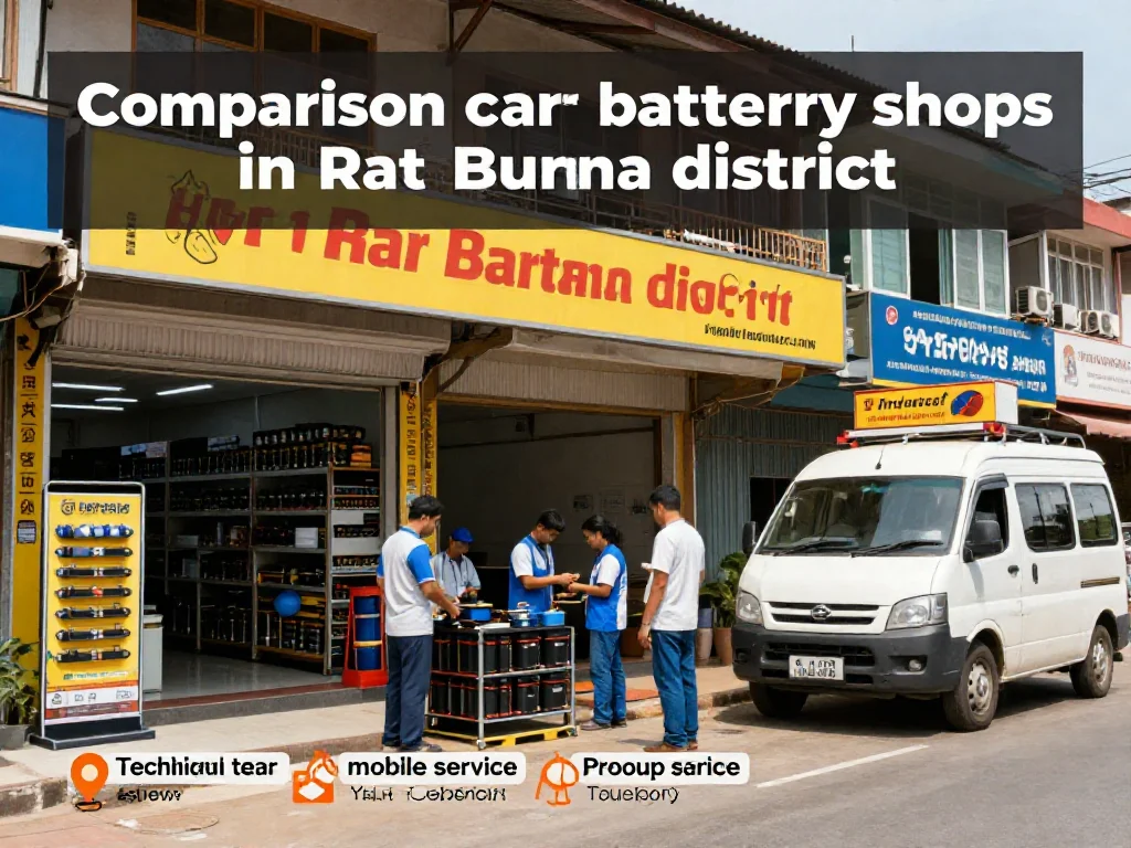 เปรียบเทียบร้านแบตเตอรี่ใกล้ฉันในเขตราษฎร์บูรณะ: รีวิว ทีมช่าง บริการนอกสถานที่ และโปรโมชั่น